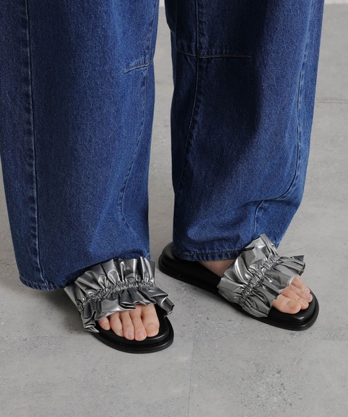 studio CLIP(スタディオクリップ)の「プリーツサンダル(サンダル・レディース・ブルー/その他2・MEDIUM/LARGE)」の6枚目の写真