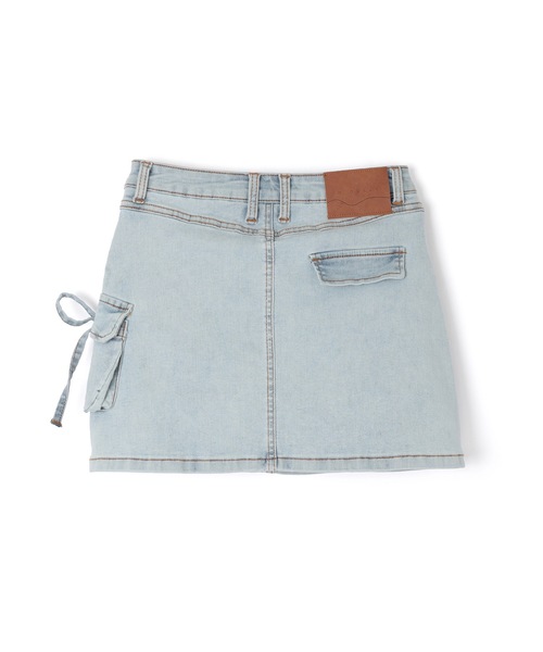 M DOLLY(エムドリー)の「*M DOLLY original* side ribbon denim mini skirt/サイドリボンデニムミニスカート(デニムスカート・レディース・ライトブルー・XS/S/M)」の12枚目の写真