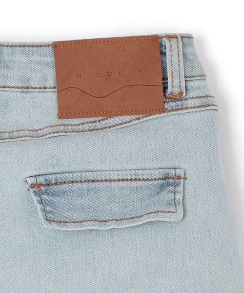 M DOLLY(エムドリー)の「*M DOLLY original* side ribbon denim mini skirt/サイドリボンデニムミニスカート(デニムスカート・レディース・ライトブルー・XS/S/M)」の15枚目の写真