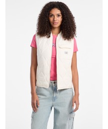 GUESS JEANS | GUESS JEANS Quilted Puffer Vest ベスト レディース(ベスト)