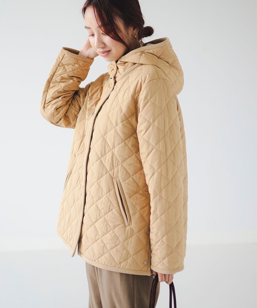 B:MING by BEAMS（ビーミングバイビームス）の「キルティング フード ショート ブルゾン（S～M）（ブルゾン・レディース・ホワイト系その他5/ブラック/ベージュ・SMALL/MEDIUM）」の19枚目の写真