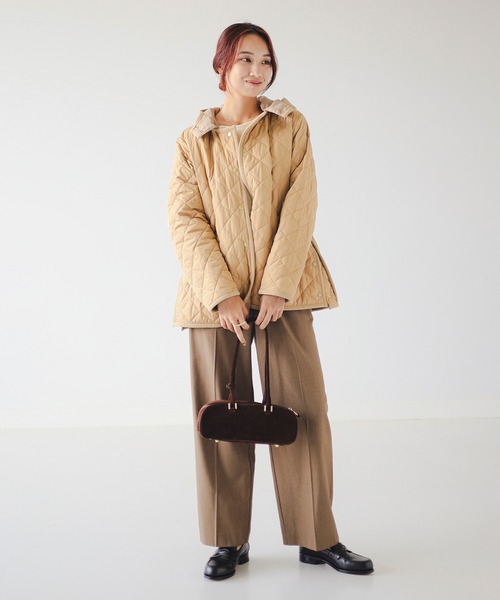 B:MING by BEAMS（ビーミングバイビームス）の「キルティング フード ショート ブルゾン（S～M）（ブルゾン・レディース・ホワイト系その他5/ブラック/ベージュ・SMALL/MEDIUM）」の5枚目の写真