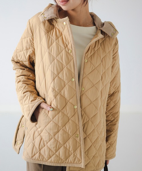 B:MING by BEAMS（ビーミングバイビームス）の「キルティング フード ショート ブルゾン（S～M）（ブルゾン・レディース・ホワイト系その他5/ブラック/ベージュ・SMALL/MEDIUM）」の7枚目の写真