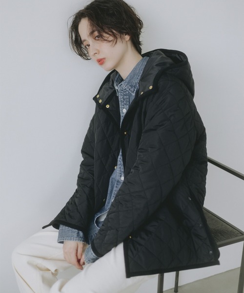 美品 L ビームス フィデリティ ピーコート キルティング パイピング