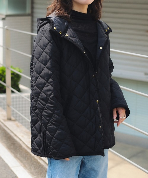 B:MING by BEAMS（ビーミングバイビームス）の「キルティング フード ショート ブルゾン（S～M）（ブルゾン・レディース・ホワイト系その他5/ブラック/ベージュ・SMALL/MEDIUM）」の11枚目の写真