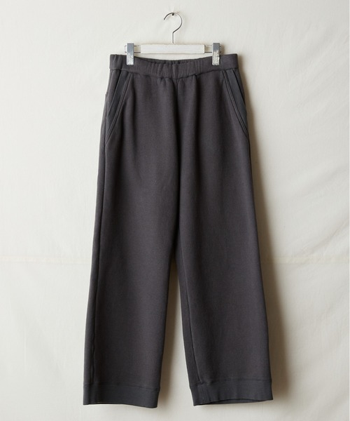 suzuki takayuki(スズキタカユキ)の「sweat pants / wide-straight(スウェットパンツ・レディース・ヘザーグレー/チャコールグレー/ブラック/アイボリー・03/02)」の3枚目の写真