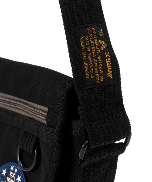 AVIREX（アヴィレックス）の「MINI SHOULDER BAG "TOP GUN" / ミニショルダーバッグ トップガン / AVIREX / アヴィレックス（ショルダーバッグ・メンズ・ブラック/オリーブ系・F）」の7枚目の写真