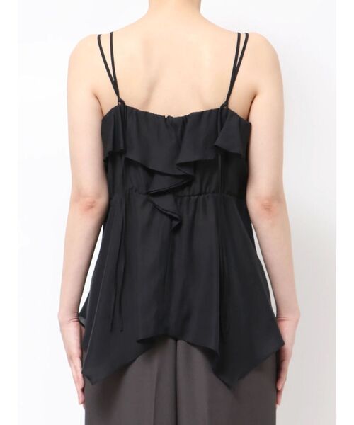 LAGUNAMOON（ラグナムーン）の「ラッフルフリルキャミブラウス（キャミソール・レディース・ブラック/ライトグリーン・FREE）」の8枚目の写真