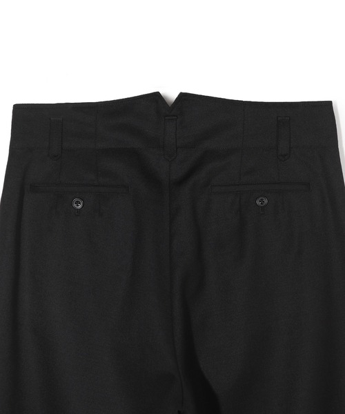 MEN'S BIGI（メンズビギ）の「【50th Anniv . 中田 慎介】WOOL SERGE WIDE PANTS（スラックス・メンズ・ブラック・01/02/03）」の7枚目の写真