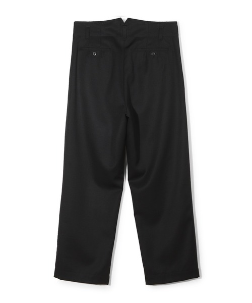 MEN'S BIGI（メンズビギ）の「【50th Anniv . 中田 慎介】WOOL SERGE WIDE PANTS（スラックス・メンズ・ブラック・01/02/03）」の6枚目の写真