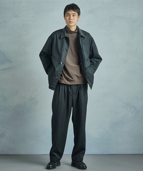 MEN'S BIGI（メンズビギ）の「【50th Anniv . 中田 慎介】WOOL SERGE WIDE PANTS（スラックス・メンズ・ブラック・01/02/03）」の10枚目の写真