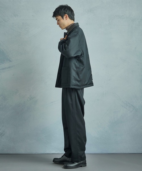 MEN'S BIGI（メンズビギ）の「【50th Anniv . 中田 慎介】WOOL SERGE WIDE PANTS（スラックス・メンズ・ブラック・01/02/03）」の11枚目の写真