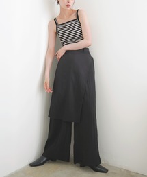 ラップスカート付きパンツ