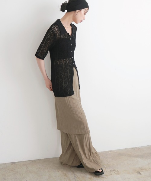 LIAN（リアン）の「ラップスカート付きパンツ（その他パンツ・レディース・ブラック/ブラウン/ベージュ・FREE）」の11枚目の写真