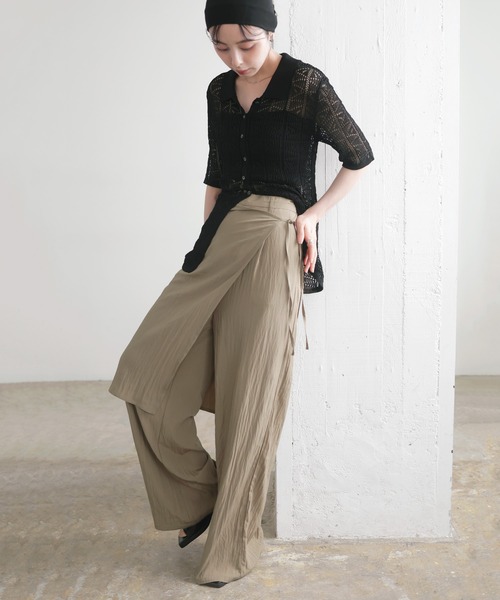 LIAN（リアン）の「ラップスカート付きパンツ（その他パンツ・レディース・ブラック/ブラウン/ベージュ・FREE）」の12枚目の写真