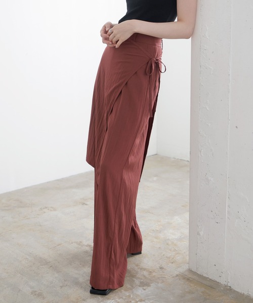 LIAN（リアン）の「ラップスカート付きパンツ（その他パンツ・レディース・ブラック/ブラウン/ベージュ・FREE）」の10枚目の写真