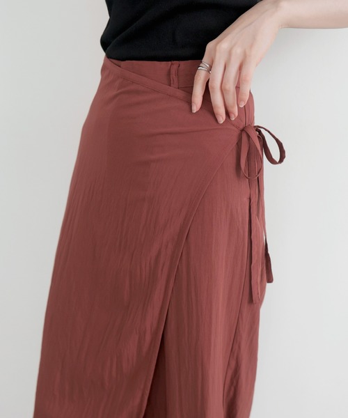 LIAN（リアン）の「ラップスカート付きパンツ（その他パンツ・レディース・ブラック/ブラウン/ベージュ・FREE）」の9枚目の写真