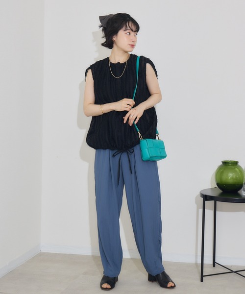 KATHARINE ROSS（キャサリンロス）の「【PILLINI/ピリーニ】カーヴィーパンツ（その他パンツ・レディース・ブラック/ベージュ/ブルー・MEDIUM）」の6枚目の写真