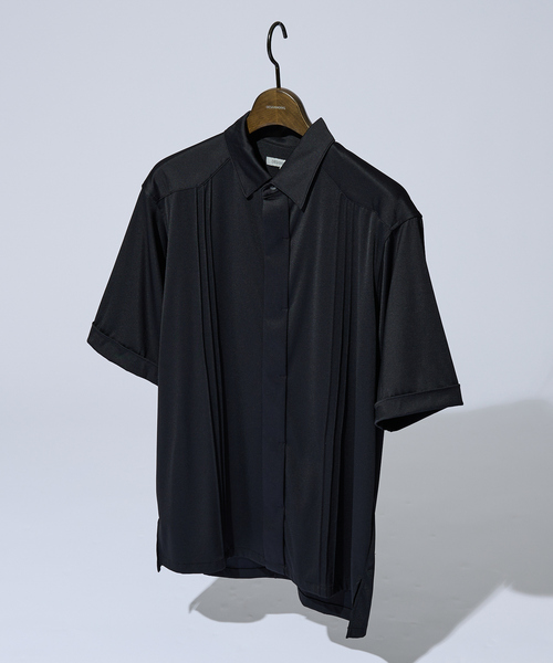 DESIGNWORKS(デザインワークス)の「【接触冷感】ワンピースカラー 半袖 キューバシャツ(シャツ/ブラウス・メンズ・ホワイト/ブラック/カーキ・46/48)」の5枚目の写真