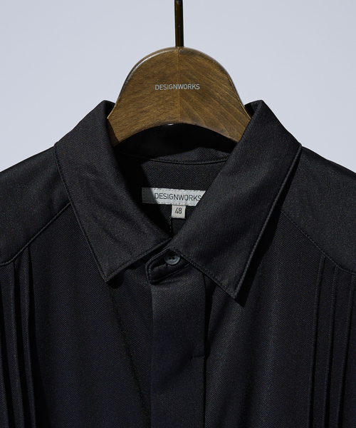 DESIGNWORKS(デザインワークス)の「【接触冷感】ワンピースカラー 半袖 キューバシャツ(シャツ/ブラウス・メンズ・ホワイト/ブラック/カーキ・46/48)」の7枚目の写真