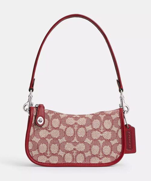 COACH(コーチ)の「スウィンガー 20・シグネチャー ジャカード(ショルダーバッグ・レディース・レッド系その他・ONE)」の2枚目の写真