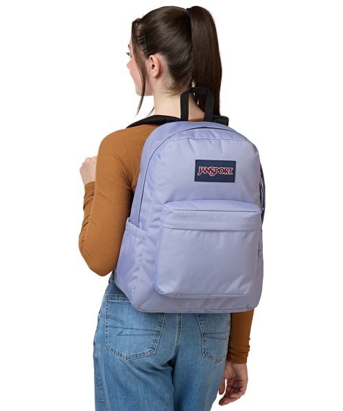 JANSPORT（ジャンスポーツ）の「JANSPORT SUPERBREAK PLUS（ジャンスポーツ スーパーブレイクプラス）（バックパック/リュック・メンズ・ブラック系/グリーン系/パープル系/ブラウン系・FREE）」の4枚目の写真