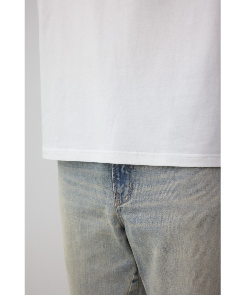 AZUL by moussy(アズールバイマウジー)の「ピグメントグラフィックノースリーブトップス(Tシャツ/カットソー・メンズ・ホワイト/ライトブラック/バーガンディー・FREE)」の13枚目の写真