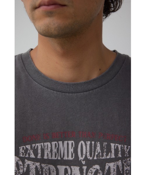 AZUL by moussy(アズールバイマウジー)の「ピグメントグラフィックノースリーブトップス(Tシャツ/カットソー・メンズ・ホワイト/ライトブラック/バーガンディー・FREE)」の20枚目の写真