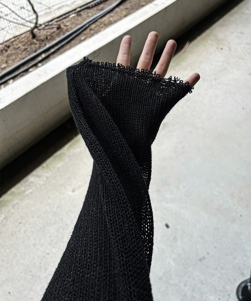 COSYHARU（コシハル）の「サンベルダメージTシャツ（Tシャツ/カットソー・メンズ・クリーム/ブラック/オートミール/ダークグレー・FREE）」の18枚目の写真