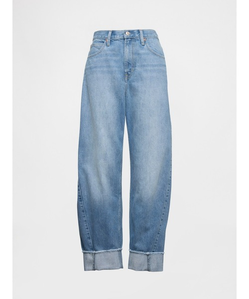GAP(ギャップ)の「ハイライズ ロールアップ バレルデニム(デニムパンツ・レディース・インディゴブルー・23/24/25/26/27/28/29/30)」の6枚目の写真