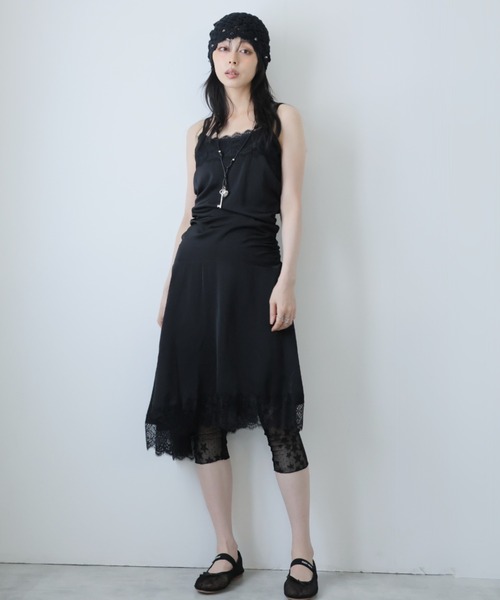 Ulysses(ユリシス)の「アシンメトリーレースキャミワンピース(ワンピース・レディース・ホワイト/ブラック・F)」の11枚目の写真