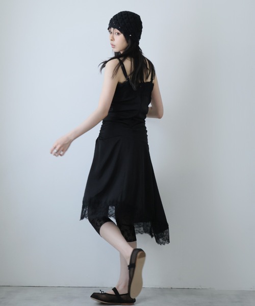 Ulysses(ユリシス)の「アシンメトリーレースキャミワンピース(ワンピース・レディース・ホワイト/ブラック・F)」の14枚目の写真