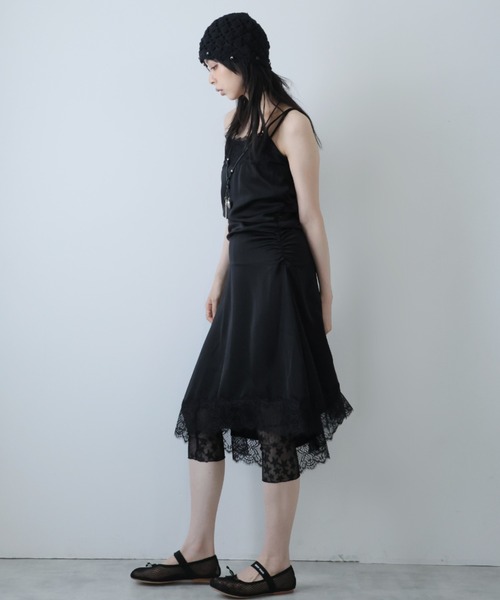 Ulysses(ユリシス)の「アシンメトリーレースキャミワンピース(ワンピース・レディース・ホワイト/ブラック・F)」の16枚目の写真