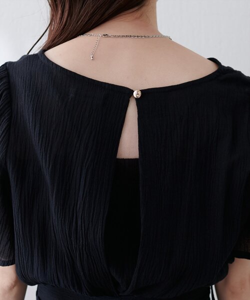 natural couture(ナチュラルクチュール)の「【WEB限定】フレア袖太ベルトワンピース(ワンピース・レディース・グリーン/ブルー/レンガ/ブラック/ベージュ/ブラウン・FREE)」の15枚目の写真