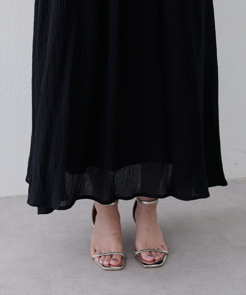 natural couture(ナチュラルクチュール)の「【WEB限定】フレア袖太ベルトワンピース(ワンピース・レディース・グリーン/ブルー/レンガ/ブラック/ベージュ/ブラウン・FREE)」の20枚目の写真