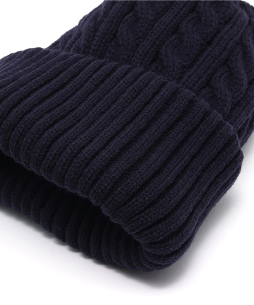 WEGO（ウィゴー）の「WEGO/ケーブルニットキャップ（ニットキャップ/ビーニー・メンズ・ネイビー/グレー/ワイン/ホワイト/ブラック・FREE）」の12枚目の写真
