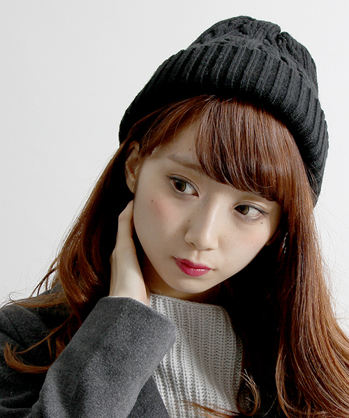 WEGO（ウィゴー）の「WEGO/ケーブルニットキャップ（ニットキャップ/ビーニー・メンズ・ネイビー/グレー/ワイン/ホワイト/ブラック・FREE）」の11枚目の写真