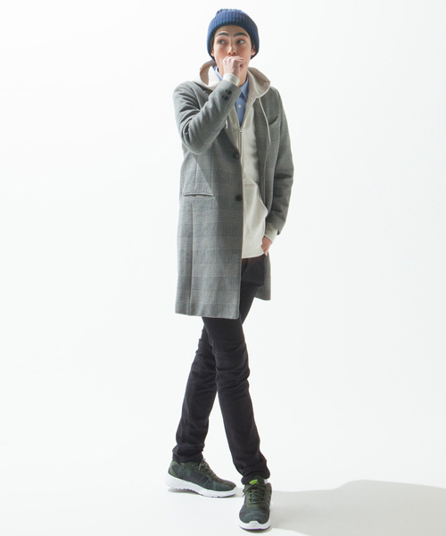 WEGO（ウィゴー）の「WEGO/ケーブルニットキャップ（ニットキャップ/ビーニー・メンズ・ネイビー/グレー/ワイン/ホワイト/ブラック・FREE）」の6枚目の写真