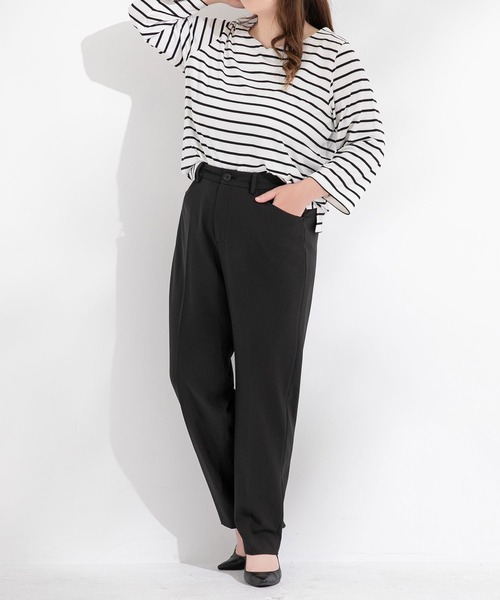 Newlyme(ニューリーミー)の「【大きいサイズ】テーパードパンツ(その他パンツ・レディース・ブラック・3L/4L/5L/6L)」の10枚目の写真