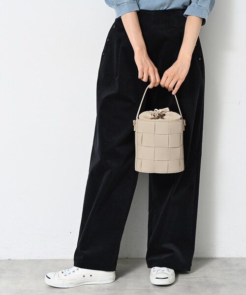 Dessin（デッサン）の「【2WAY】メッシュバケツBAG（ショルダーバッグ・レディース・ナチュラル/ブラック/ボルドー・00）」の6枚目の写真