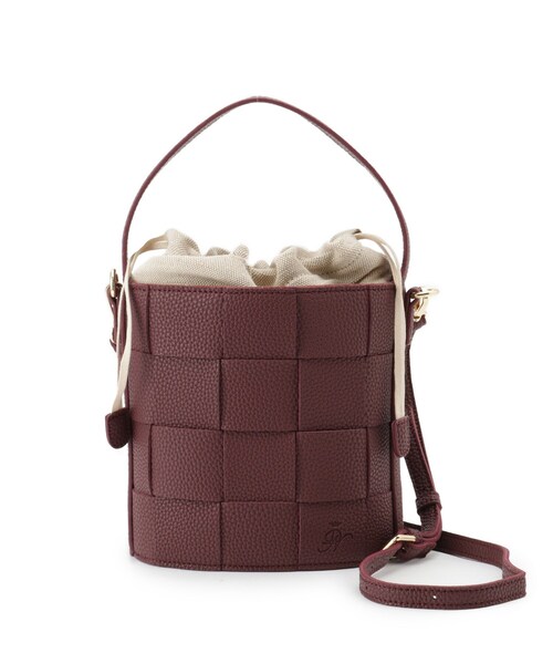 Dessin（デッサン）の「【2WAY】メッシュバケツBAG（ショルダーバッグ・レディース・ナチュラル/ブラック/ボルドー・00）」の11枚目の写真