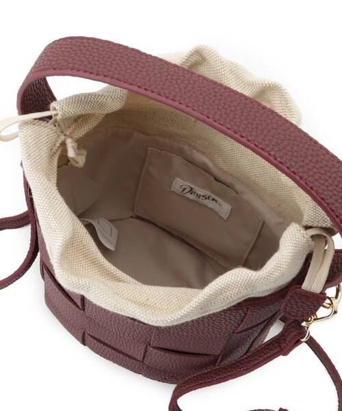 Dessin（デッサン）の「【2WAY】メッシュバケツBAG（ショルダーバッグ・レディース・ナチュラル/ブラック/ボルドー・00）」の17枚目の写真