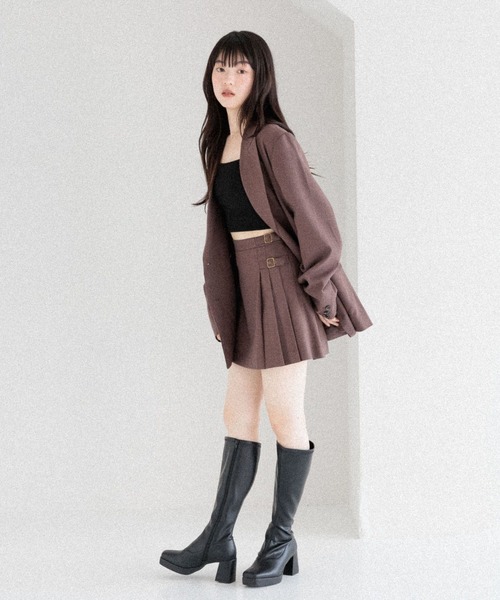 ♡新品タグ付き♡ FLARE WOMAN サイドベルトミニスカート ♡新品タグ付き♡ FLARE WOMAN サイドベルトミニスカート