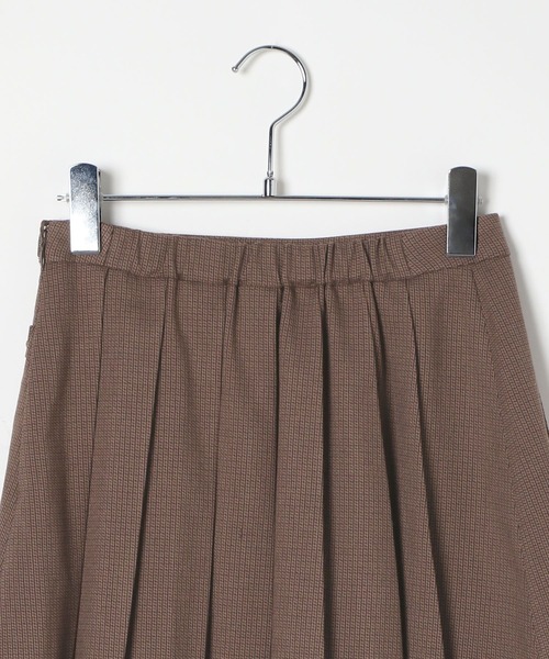 Heather（ヘザー）の「ベルト付きサイドプリーツミニスカート　581536（スカート・レディース・ベージュ系その他/ブラウン系その他/グレー・M/S）」の15枚目の写真