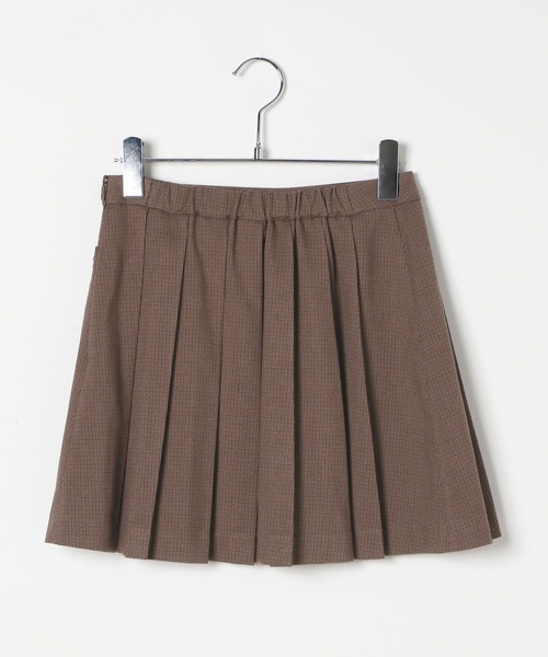 セール】ベルト付きサイドプリーツミニスカート 581536（スカート