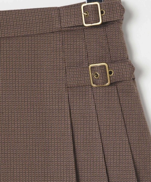 Heather（ヘザー）の「ベルト付きサイドプリーツミニスカート　581536（スカート・レディース・ベージュ系その他/ブラウン系その他/グレー・M/S）」の19枚目の写真