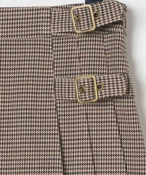 Heather（ヘザー）の「ベルト付きサイドプリーツミニスカート　581536（スカート・レディース・ベージュ系その他/ブラウン系その他/グレー・M/S）」の20枚目の写真