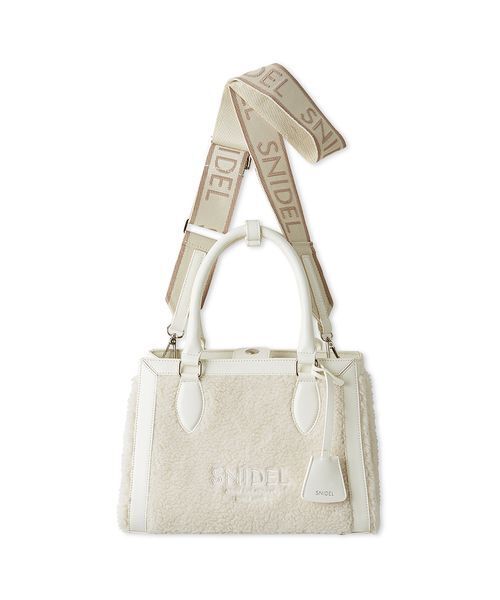 snidel ボアロゴバッグ ボアロゴバッグ（ハンドバッグ）｜SNIDEL（スナイデル）の