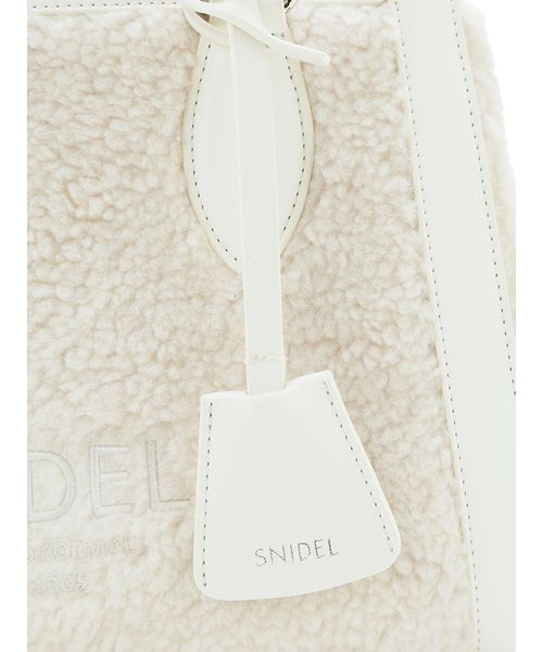 snidel ボアロゴバッグ ボアロゴバッグ（ハンドバッグ）｜SNIDEL（スナイデル）の