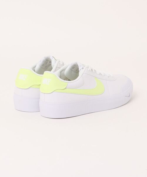 NIKE(ナイキ)の「NIKE ナイキ COURT SHOT メンズスニーカー 薄底 ロープロファイルシューズ(コートショット)(スニーカー・メンズ・ホワイト×グリーン/ホワイト系その他/ホワイト×ライム・25.0cm/26.0cm/27.0cm/28.0cm/29.0cm/30.0cm/31cm)」の4枚目の写真